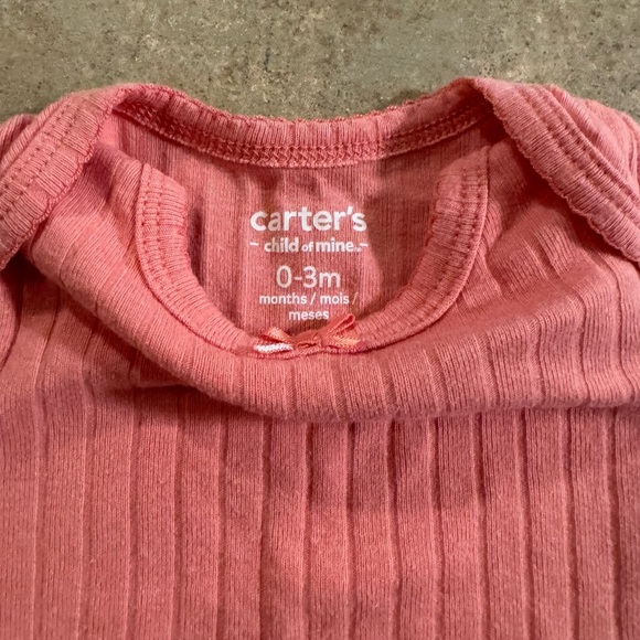 2 PACK- Ribbed Long Sleeve Baby Onesies - Pink - Picture 5 of 5